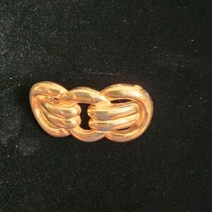 D'Orlan Goldtone Triple Knot Brooch